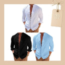 Camisa Masculina em Linho Retrô Garopaba