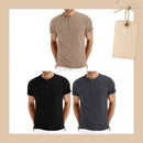 Camiseta Masculina Gola Henley Ubatuba