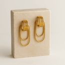 Brinco Argola Velluto Banhado em Ouro 18k