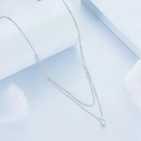 Colar Duplo Diamond em Prata 925