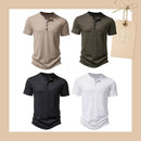 Camiseta Masculina Gola Henley Campeche