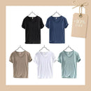Camiseta Masculina Gola V Slim Vila Velha