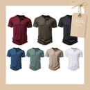 Camiseta Masculina Gola Henley Campeche