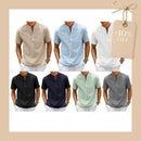 Camisa Masculina Manga Curta em Linho Noronha