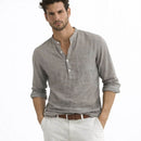 Camisa Masculina em Linho Com Bolso Imbituba