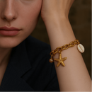 Pulseira Ácqua Charm Banhada em Ouro 18K