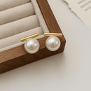 Brinco de Pérola Perle Oceanne Banhado em Ouro 18k