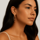 Brinco Argola Velluto Banhado em Ouro 18k