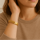 Pulseira Imperium Trançada Banhada em Ouro 18k
