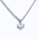 Colar com Pingente de Zircônia Cubica Banhado em Ouro 18k