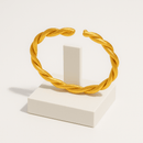 Bracelete Romano Torcido Banhado em Ouro 18k