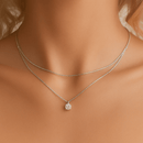 Colar Duplo Diamond em Prata 925