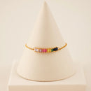 Pulseira Arco Iris Banhada em Ouro 18k