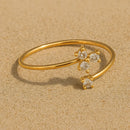 Anel Minimalista Ajustável Banhado em Ouro 18k