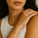 Pulseira Flores Banhada em Ouro 18k