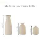 Conjunto vasos de cerâmica Kallu