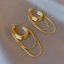 Brinco Argola Velluto Banhado em Ouro 18k