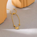 Pulseira Coração de Madrepérola Banhada em Ouro 18k