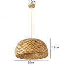 Kit 3 Luminárias Pendente de Bambu Rattan Loom