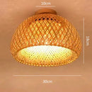 Luminária de Teto de Bambu Rattan Solis