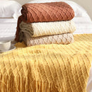 Manta para Sofá de tricô estilo Boho classic