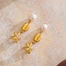 Brinco Violette de Mer Banhado em Ouro 18k