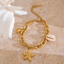 Pulseira Ácqua Charm Banhada em Ouro 18K