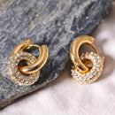 Brinco Lady Louise Banhado em Ouro 18k