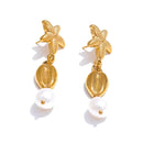 Brinco Violette de Mer Banhado em Ouro 18k