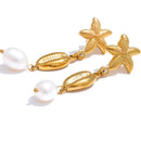 Brinco Violette de Mer Banhado em Ouro 18k