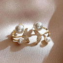 Brinco Mermaid Pérola Banhado em Ouro 18k