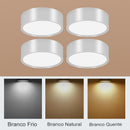 Luminária Painel Led Plafon De Sobrepor Redondo
