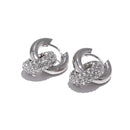 Brincos Huggie de Zircônia e Aço Inoxidável 18K-7