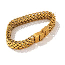 Pulseira Imperium Trançada Banhada em Ouro 18k