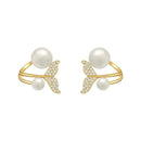 Brinco Mermaid Pérola Banhado em Ouro 18k