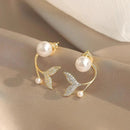 Brinco Mermaid Pérola Banhado em Ouro 18k