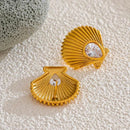 Brinco Larmes de Mer Banhado em Ouro 18k