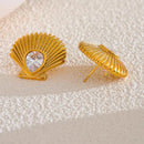 Brinco Larmes de Mer Banhado em Ouro 18k