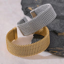 Bracelete Light Meshon Banhado em Ouro 18k