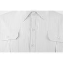 Camisa Masculina Manga Curta em Linho Cargo - Bolsos Duplos