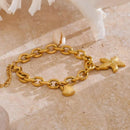 Pulseira Ácqua Charm Banhada em Ouro 18K