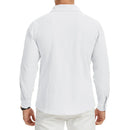 Camisa Masculina Manga Longa em Linho Cargo - Bolsos Duplos