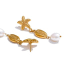 Brinco Violette de Mer Banhado em Ouro 18k