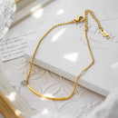 Tornozeleira Charme com Zircão Banhada em Ouro 18k