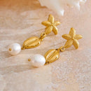 Brinco Violette de Mer Banhado em Ouro 18k