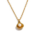 Colar Naturalle Perle Banhado em Ouro 18k