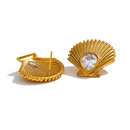 Brinco Larmes de Mer Banhado em Ouro 18k