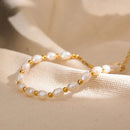 Pulseira de Pérolas Gold & Grace Banhada em Ouro 18k