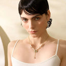 Colar Belle Papillon Banhado em Ouro 18k