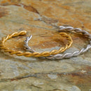 Bracelete Romano Torcido Banhado em Ouro 18k